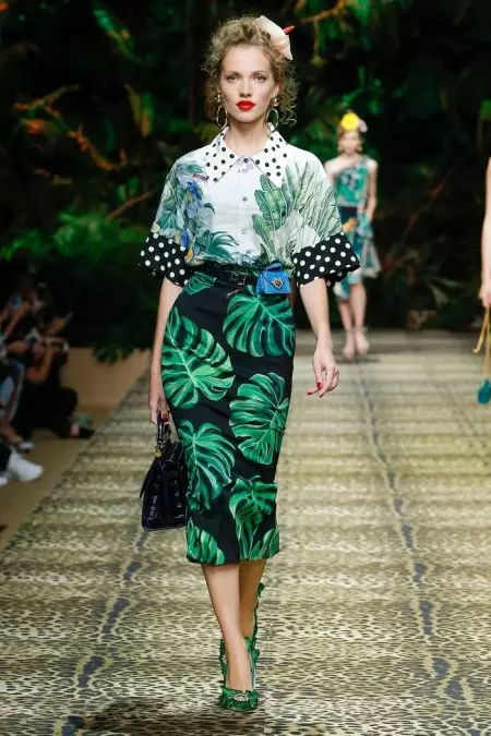 Dolce & Gabbana vai tropical para a primavera de 2020