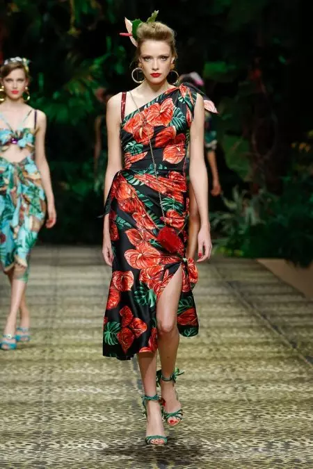 Dolce & Gabbana vai tropical para a primavera de 2020