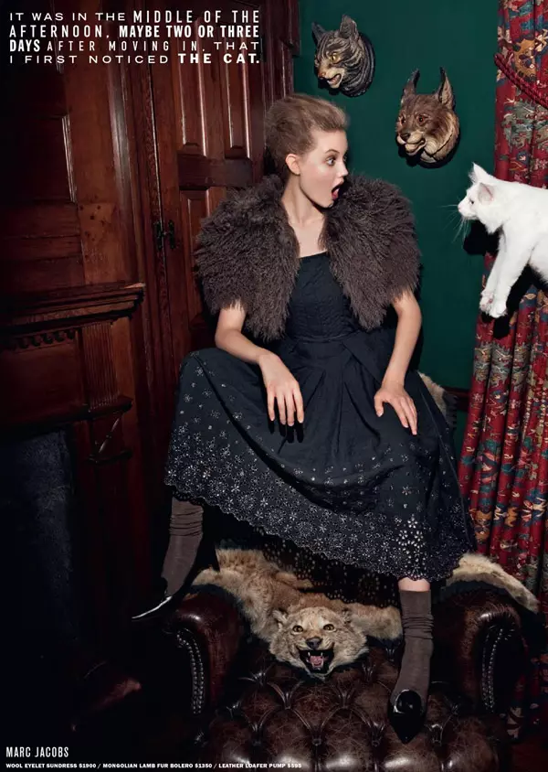 Lindsey Wixson vir Barneys Fall 2010 Katalogus deur Walter Pfeiffer