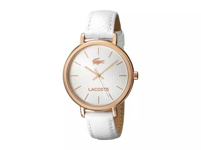 นาฬิกา Lacoste สีขาวและสีเงิน