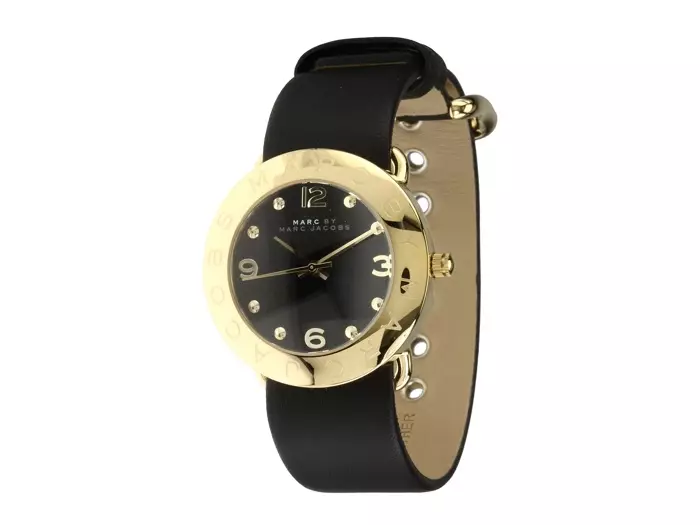 Marc saunia e Marc Jacobs Black & Gold Watch