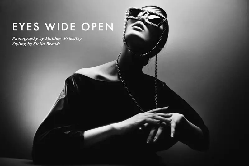 Qi Wen oleh Matthew Priestley dalam "Eyes Wide Open" untuk Fashion Gone Rogue