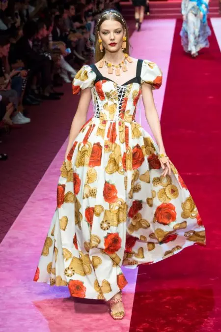 Dolce & Gabbana Prezentas Tolaĵajn Inspirajn Aspektojn por Printempo 2018