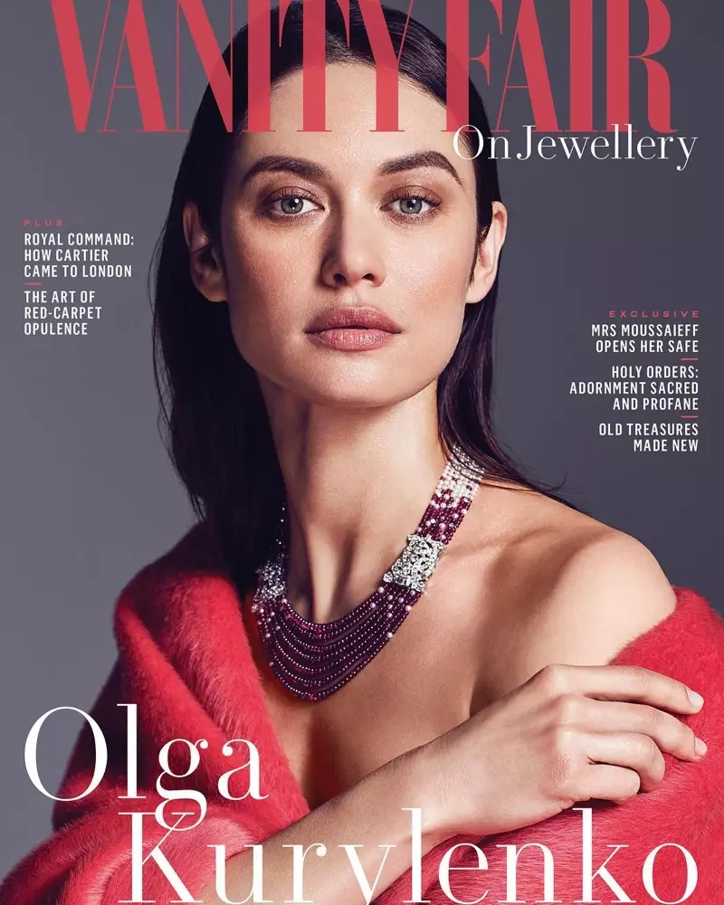 Olga Kurylenko Vanity Fair On Jewellery 2018ko abuztuan Azala