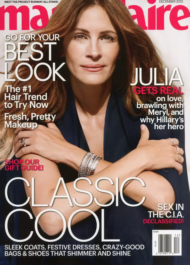 Julia Roberts 2013-cü ilin dekabrında Marie Claire-in Cover Story-də görünür