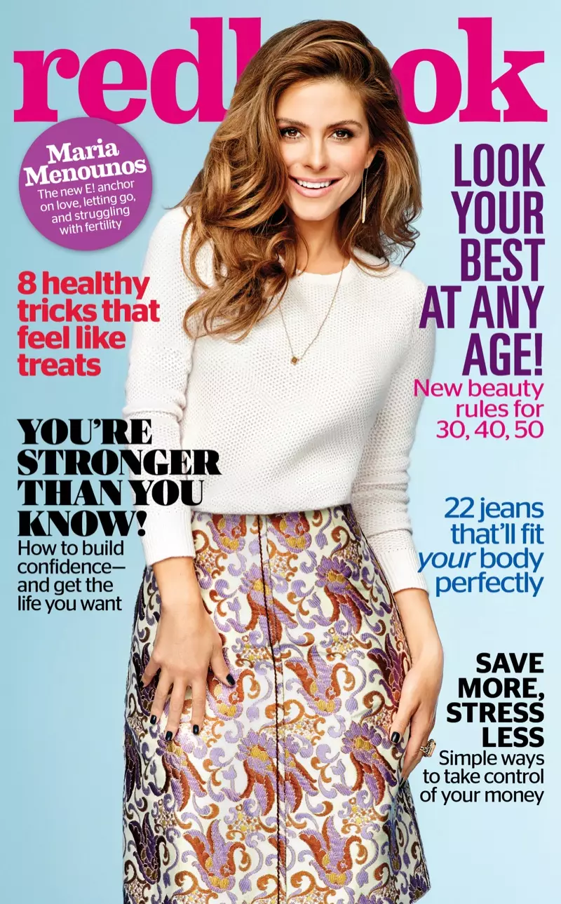 Maria Menounos sa Redbook Magazine noong Oktubre 2015 na pabalat