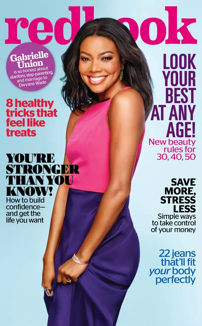 Gabrielle Union på Redbook Magazine oktober 2015-forsiden