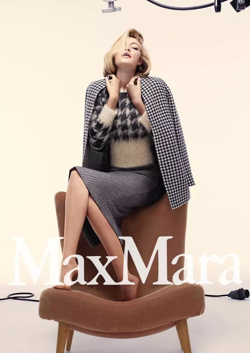 Gigi Hadid vir Max Mara Herfs 2015-veldtog (Foto's)