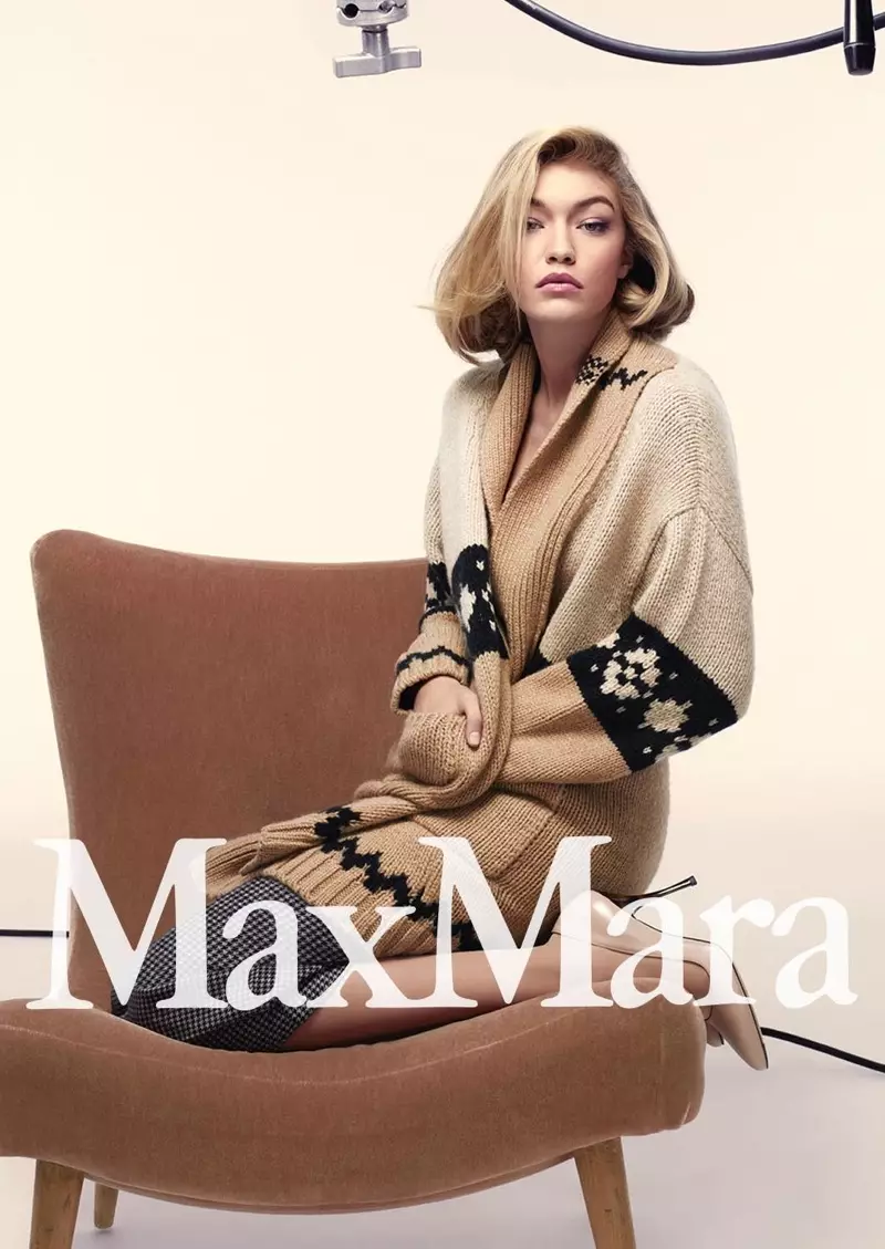 ดูภาพเพิ่มเติมจากโฆษณาฤดูใบไม้ร่วงปี 2015 ของ Max Mara กับ Gigi Hadid