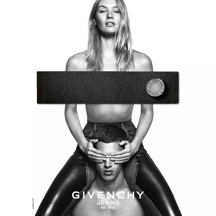 Béntang Candice Swanepoel dina kampanye Givenchy Jeans