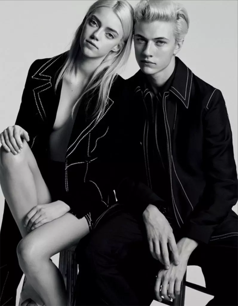 Lucky e Pyper também estrelaram uma campanha de jeans para Ksubi