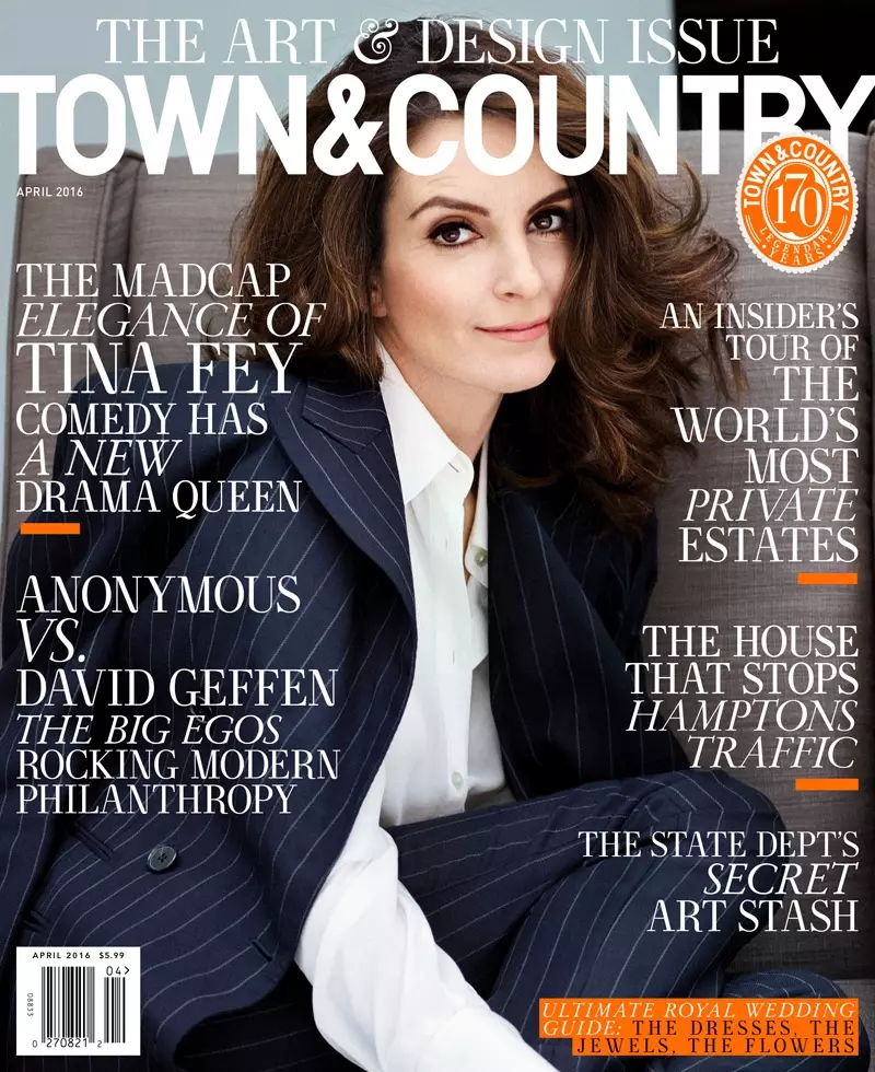 Tina Fey sou Town & Country Magazine Avril 2016 Cover