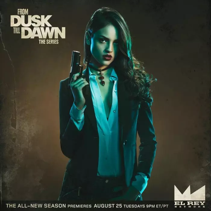 Eiza Gonzalez, From Dusk Till Dawn 2. sezon tanıtım resminde Santiaco rolünde