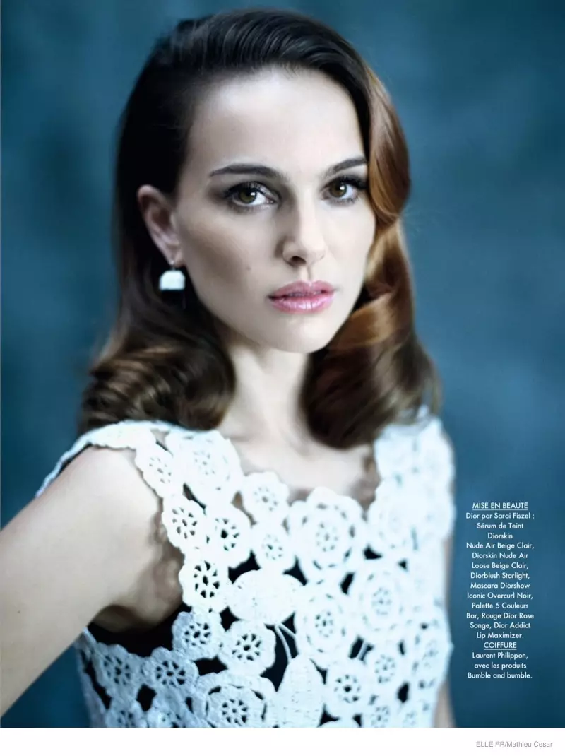 Natalie Portman incarne la beauté hollywoodienne classique en Dior pour Elle France