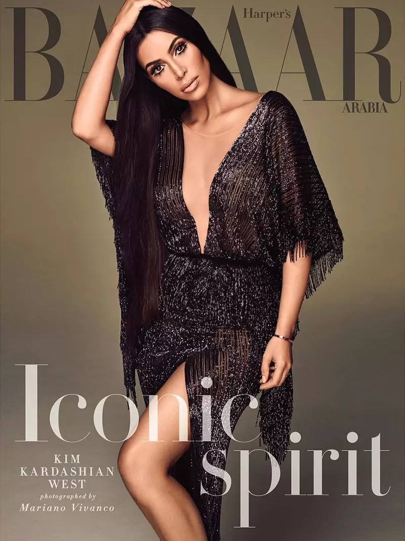 Kim Kardashian na naslovnici Harper's Bazaar Arabia, septembar 2017