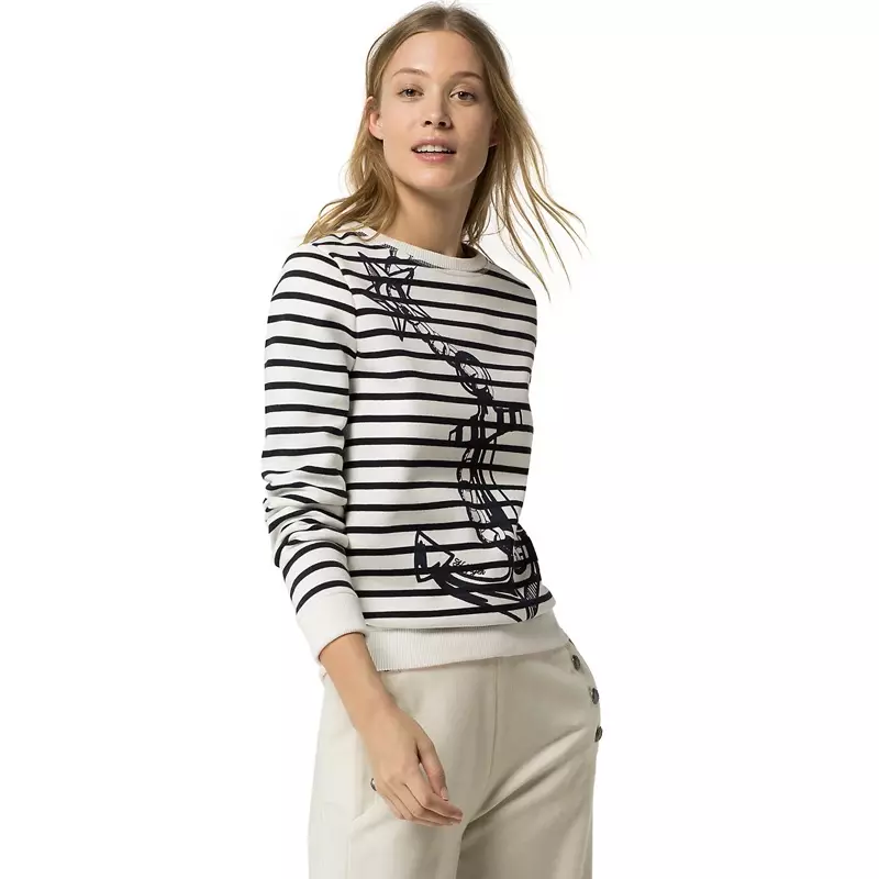 Bluza Tommy Hilfiger z malowaną kotwicą