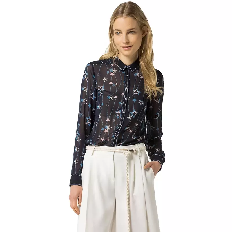 Blusa Sheer Star de Tommy Hilfiger