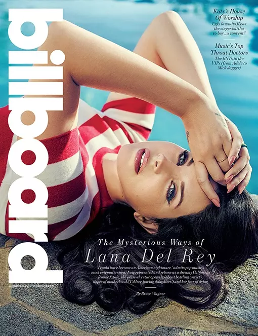 Lana Del Rey na portada da revista Billboard de outubro de 2015