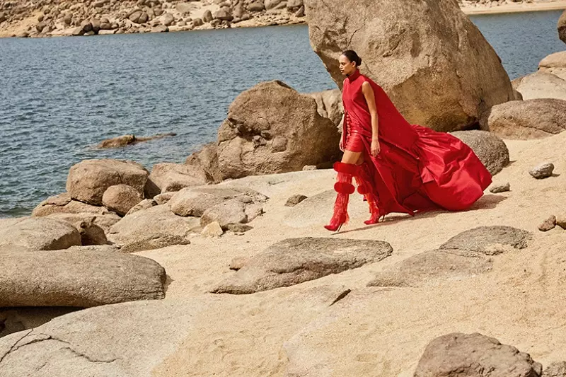 Dalianah Arekion mannequins All-Red Fashions pour Marie Claire Mexique