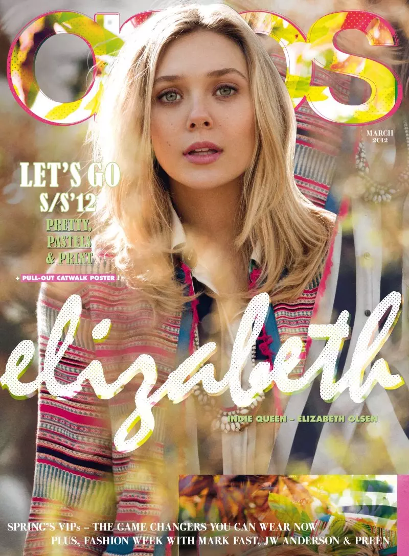 Elizabeth Olsen โดย Todd Cole สำหรับนิตยสาร ASOS มีนาคม 2012