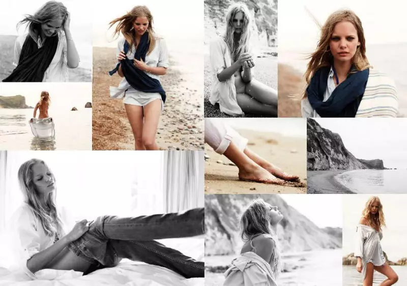 Marloes Horst už „MiH Jeans Spring 2011“ kampaniją, kurią sukūrė Magnusas Klackenstamas