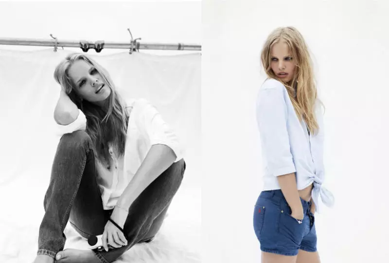 Marloes Horst עבור MiH Jeans קמפיין אביב 2011 מאת Magnus Klackenstam