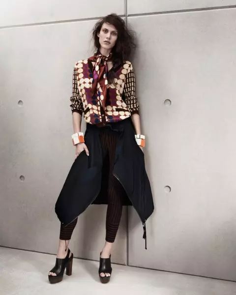 Aymeline Valade ສໍາລັບ Marni x H&M Spring 2012 Lookbook