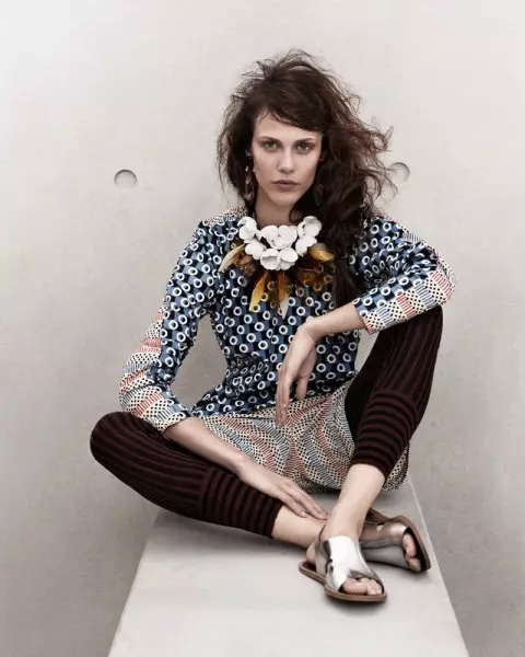 Aymeline Valade fyrir Marni x H&M vor 2012 Lookbook