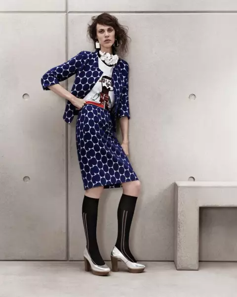 Aymeline Valade ສໍາລັບ Marni x H&M Spring 2012 Lookbook