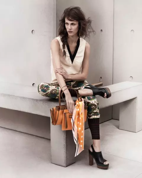 Эмелин Валад в лукбуке Marni x H&M Spring 2012