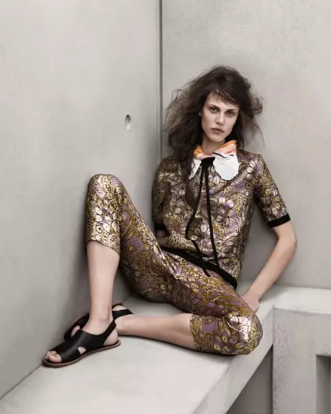 Aymeline Valade jaoks Marni x H&M Spring 2012 Lookbook