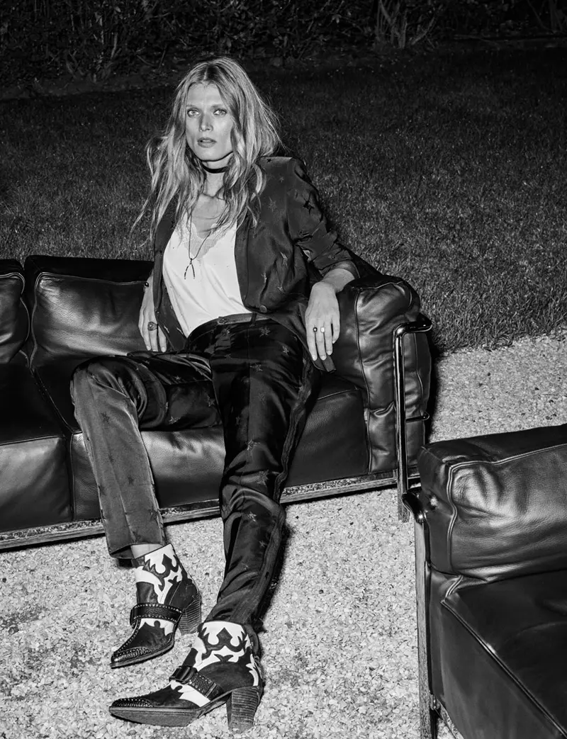 Malgosia Bela piedalās Zadig & Voltaire 2016. gada pavasara-vasaras kampaņā