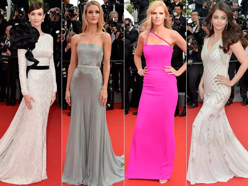 Mear jurken út de lêste eveneminten fan Cannes: Lara Stone, Paz Vega, Aishwarya Rai