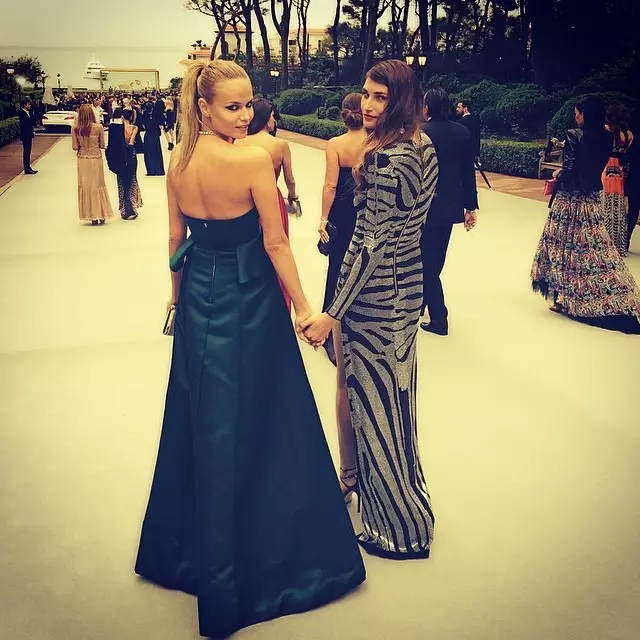 Natasha Poly a Eugenia Volodina na amfAR Gala