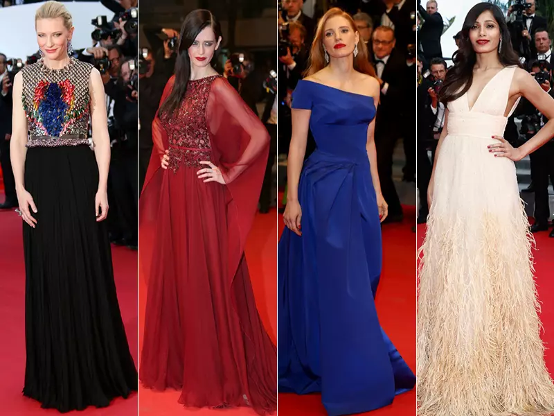 Rezumat stil Cannes: Jessica Chastain, Cate Blanchett, Freida Pinto și mai multe vedete