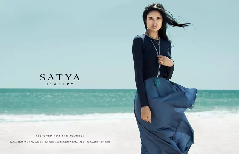 Varsha Thapa Stars in Satya Jewelry Fall 2013 Ads od Daniela Garrigu