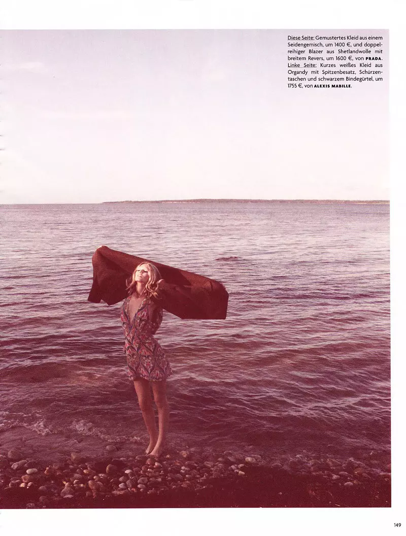 Vogue Germany Jannewaris | Toni Garrn troch Camilla Akrans