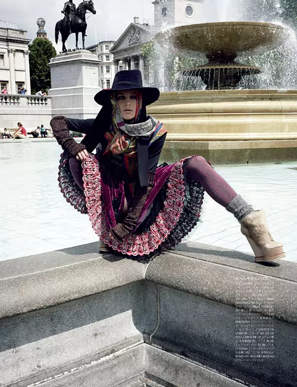 Vogue Nippon 2010. gada janvāris | Drī Hemingvejs, Andželo Penneta