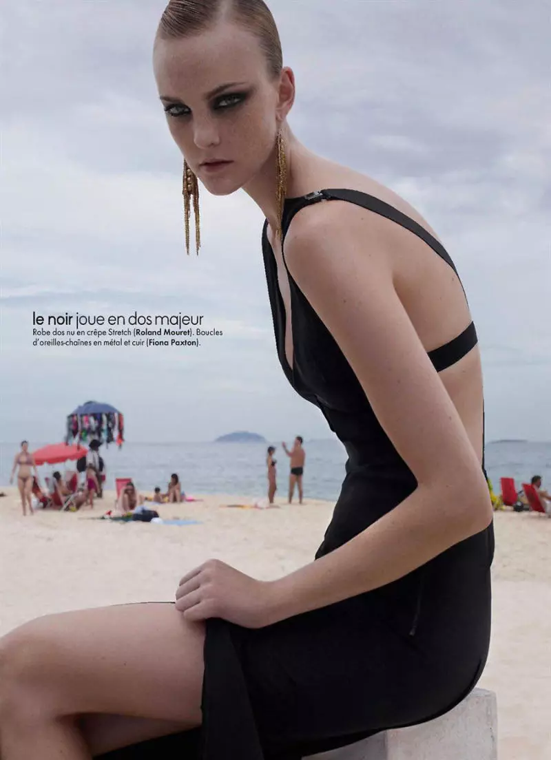 Caroline Trentini pour Elle France mars 2011 par Jean-Baptiste Mondino