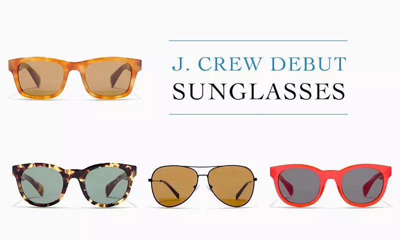 Negozio di occhiali da sole di debutto di J. Crew