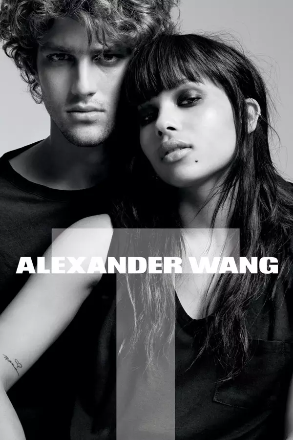 T le Alexander Wang Feachtas Fall 2010 | Zoe Kravitz le Daniel Jackson