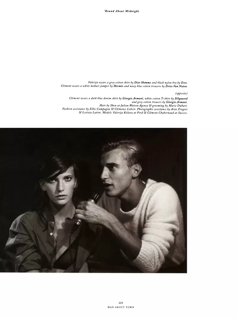 Paolo Roversin Valerija Kelava elokuvalle Man About Town F/W 2010