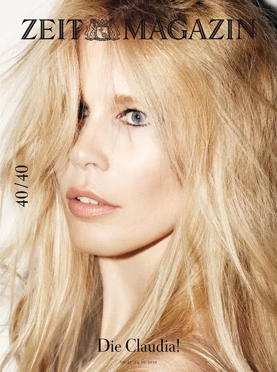 Claudia Schiffer žurnalo ZEIT 40-mečiui | 40 Frederike Helwig viršelių