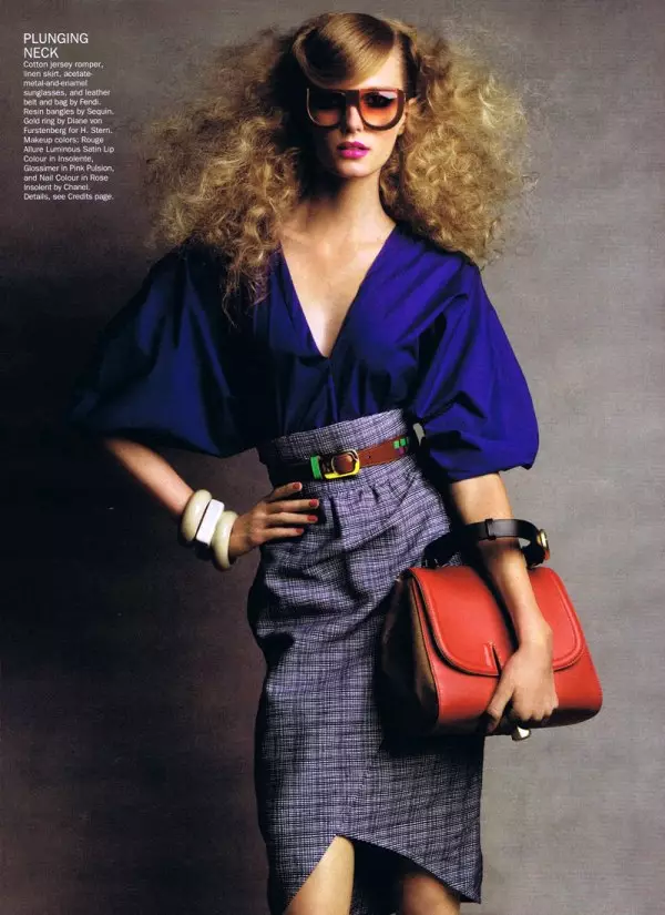 Sigrid Agren oleh Patrick Demarchelier untuk Allure Februari 2011