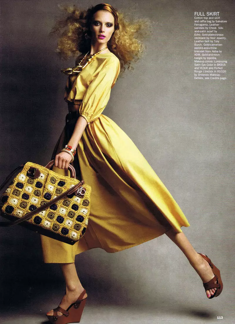 Sigrid Agren naPatrick Demarchelier yeAllure Kukadzi 2011