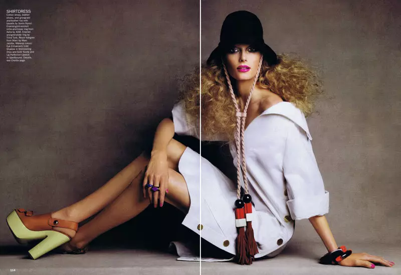 Sigrid Agren oleh Patrick Demarchelier untuk Allure Februari 2011