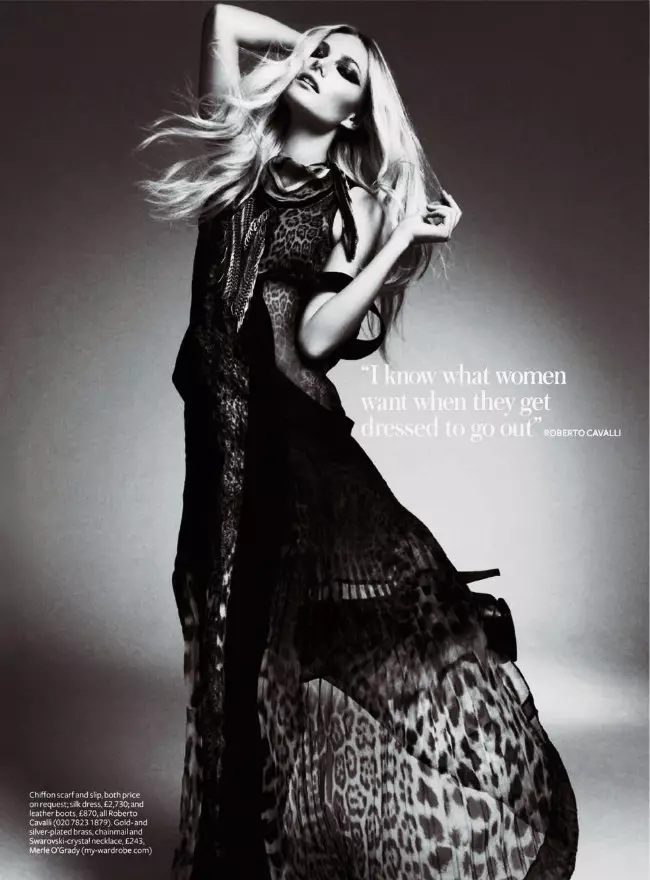 Clara Paget od Damona Bakera pro InStyle UK