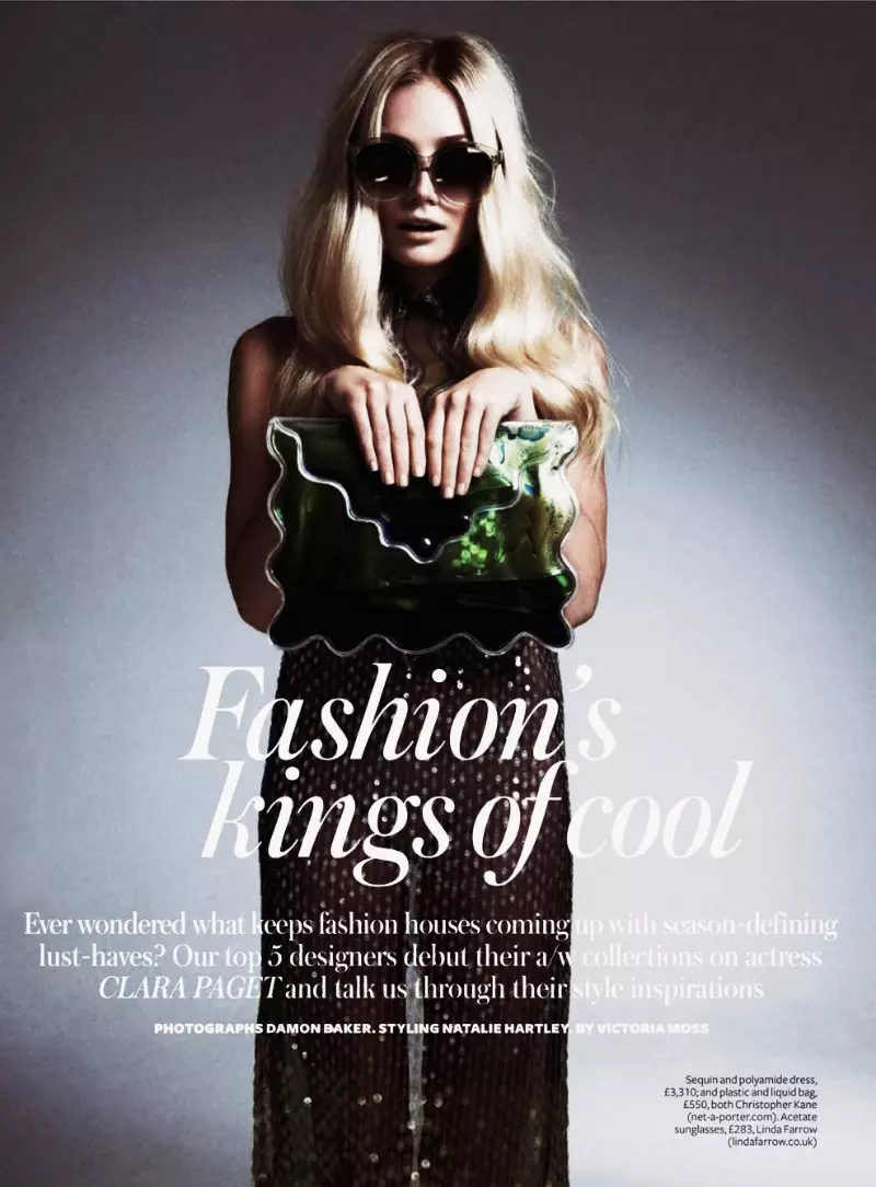 InStyle UK를 위한 Damon Baker의 Clara Paget