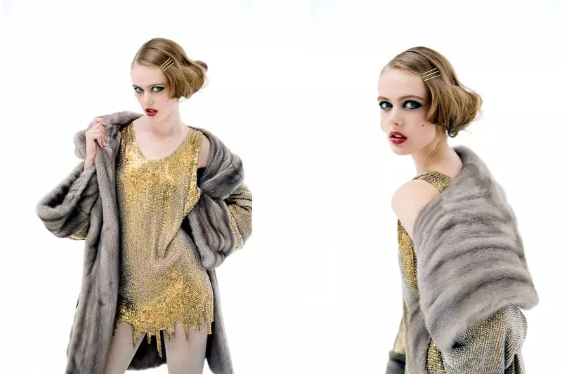 Frida Gustavsson am Jean Paul Gaultier vum David K. Shields fir Stil Magazin