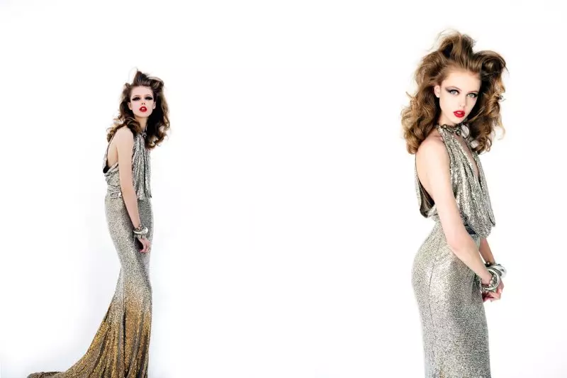 Frida Gustavsson sa Jean Paul Gaultier ni David K. Shields para sa Stil Magazine